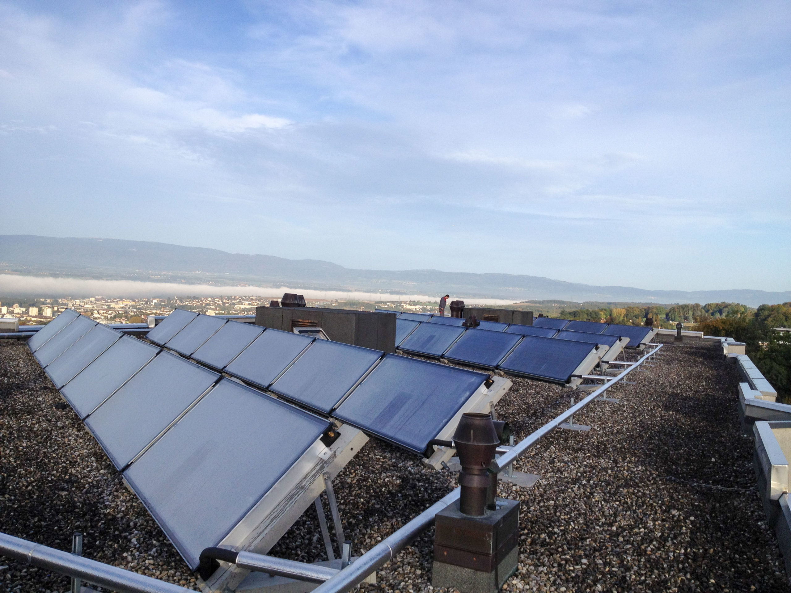 G2V : Installation de panneaux solaires à Lausanne
